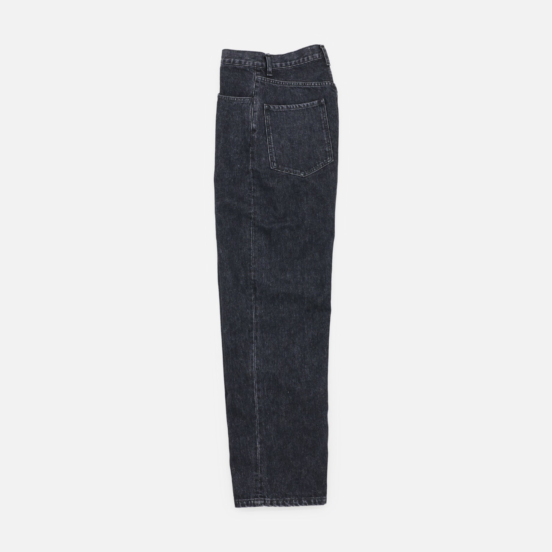 UNISEX DENIM WIDE STRIGHT PANTS（GRAY）