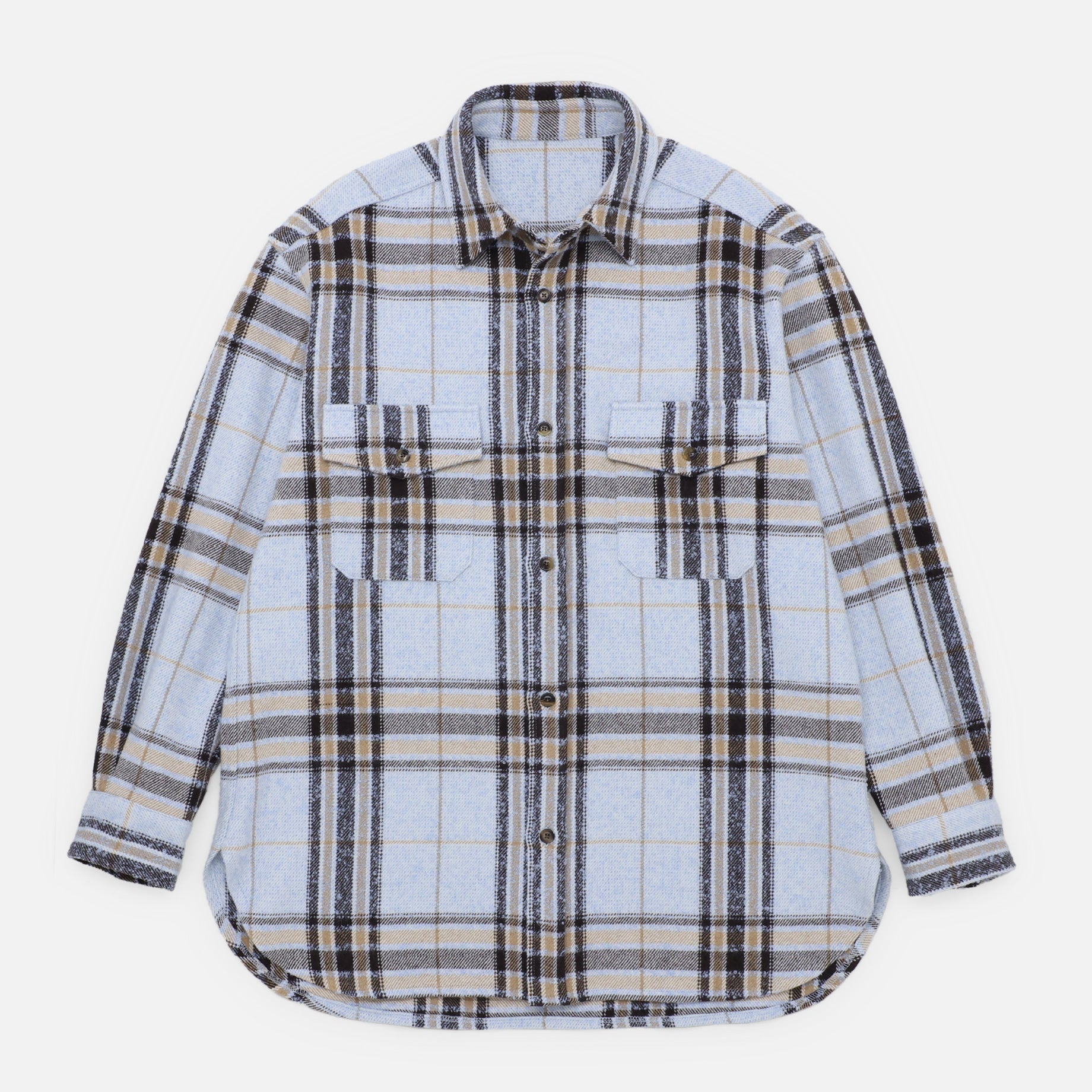 REGULAR COLLAR L/S SHIRT（SAX）