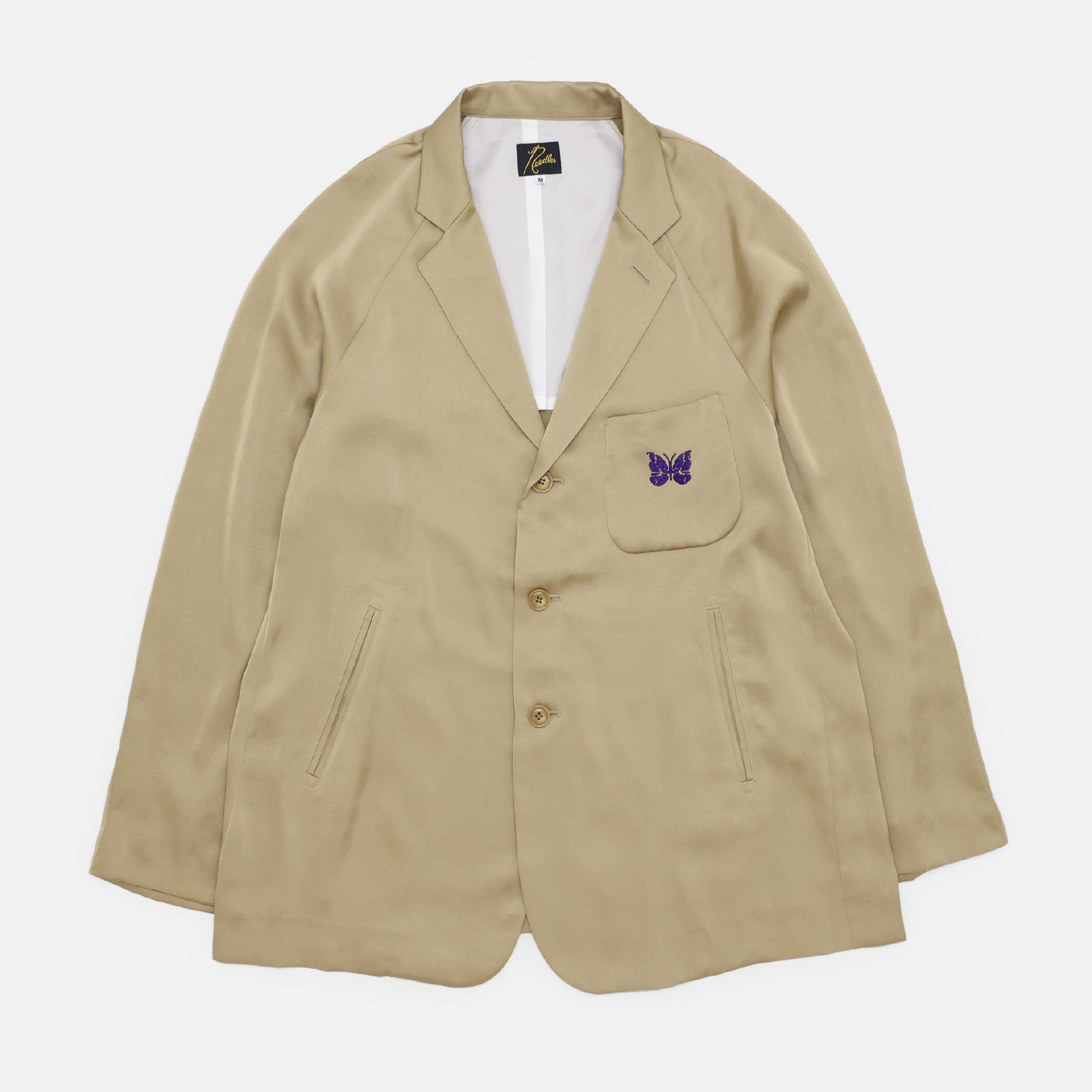 RAGLAN JACKET - POLY SATEEN（KHAKI）