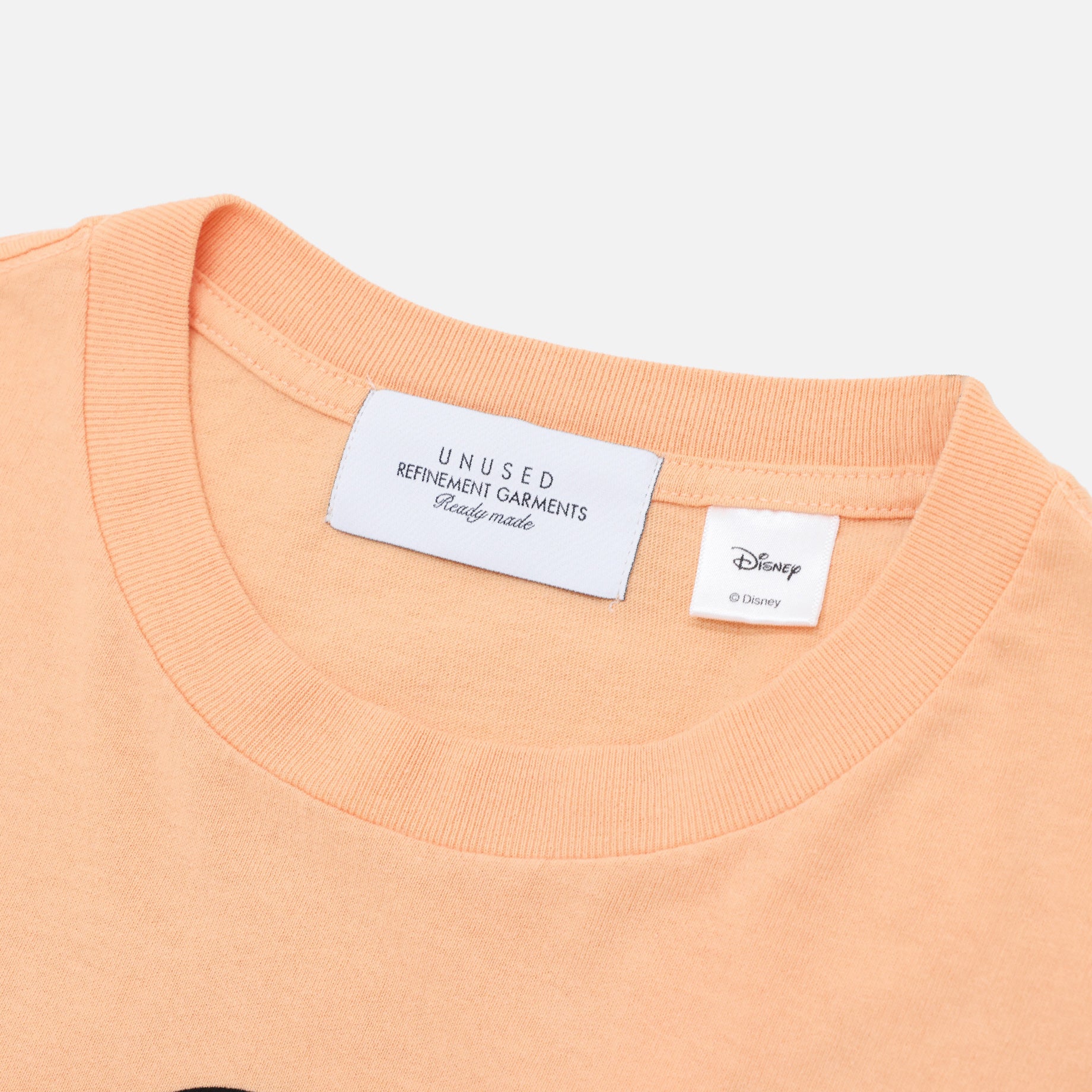 MICKEY PRINT LONG SLEEVE TEE（PALE ORANGE）