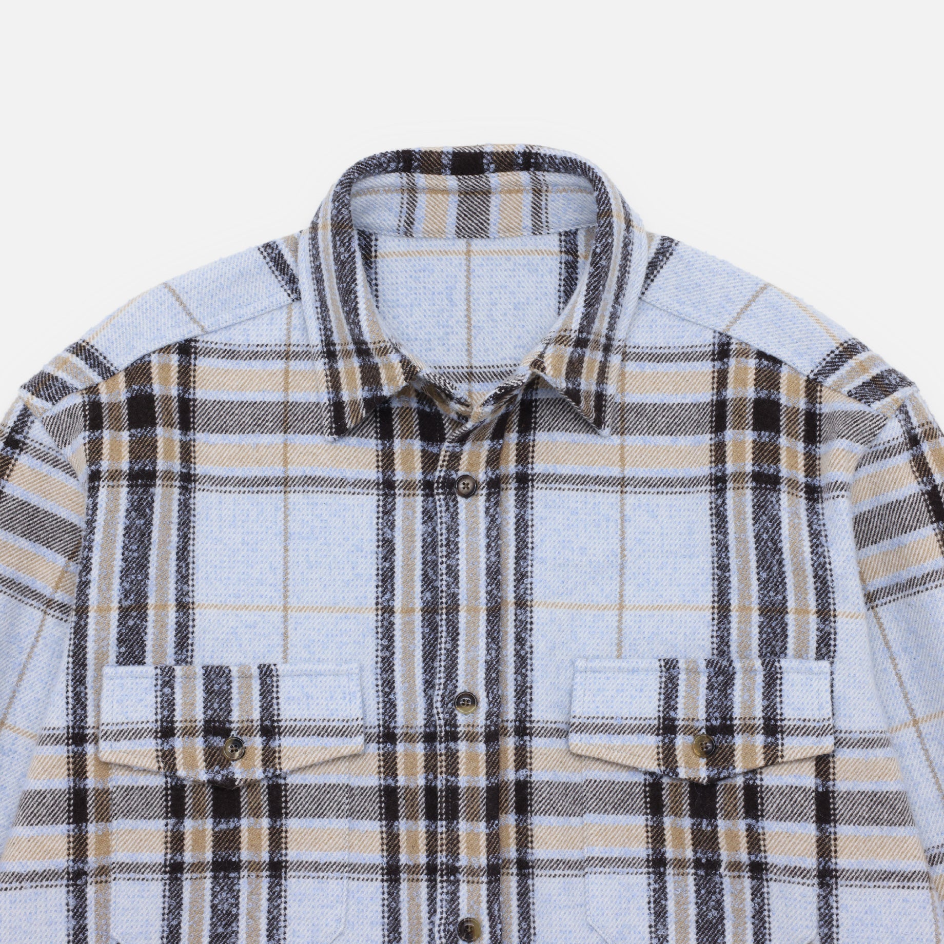 REGULAR COLLAR L/S SHIRT（SAX）