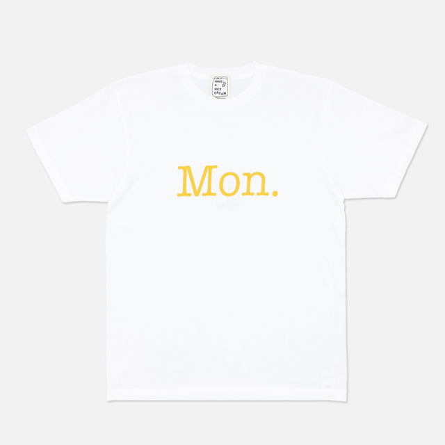 MONDAY SS TEE（WHITE）