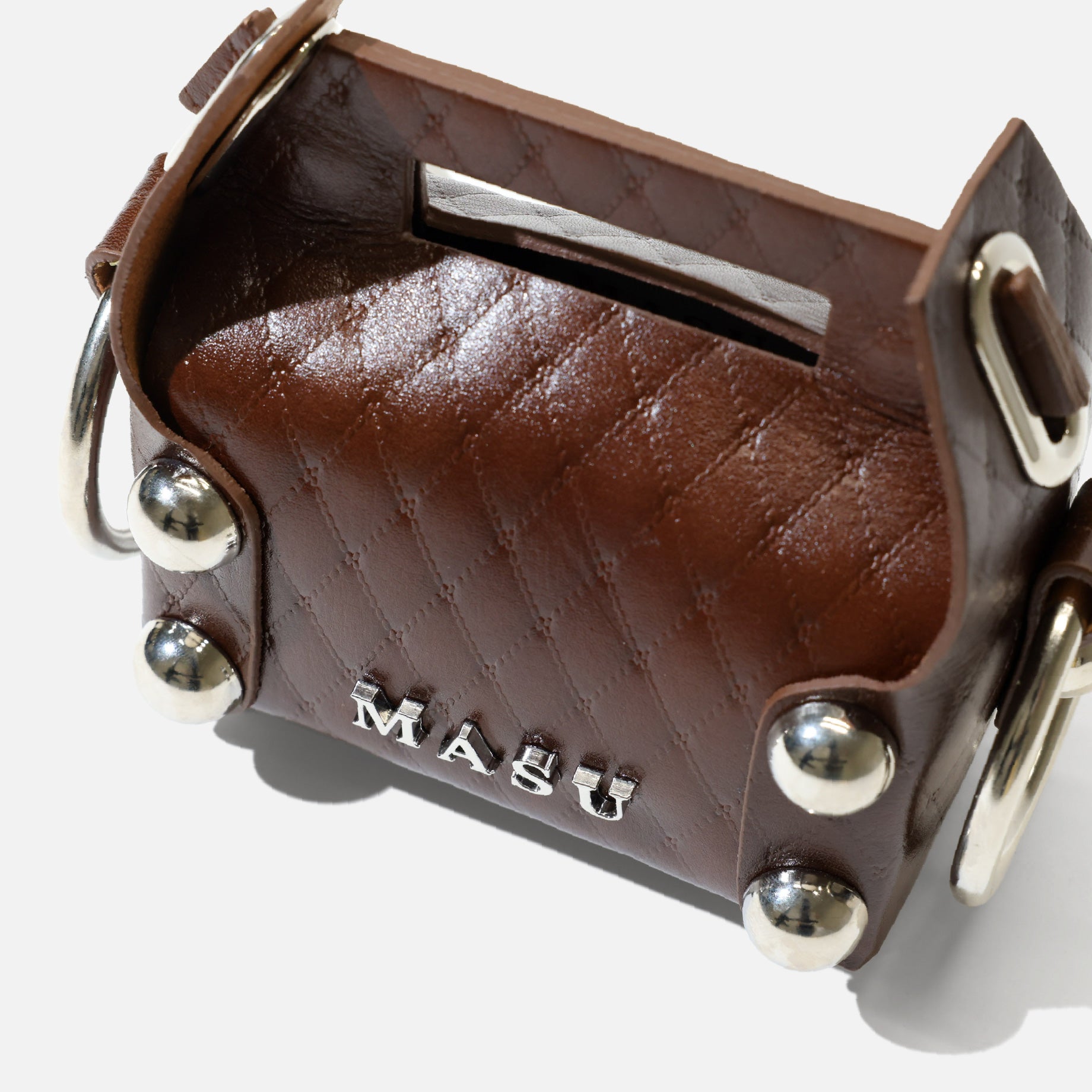 【MASU】25SS レザー ミニケーキバッグ/ブラウン LEATHER CAKE BAG PETIT（BROWN） – UNEVEN HUB STORE｜想像を