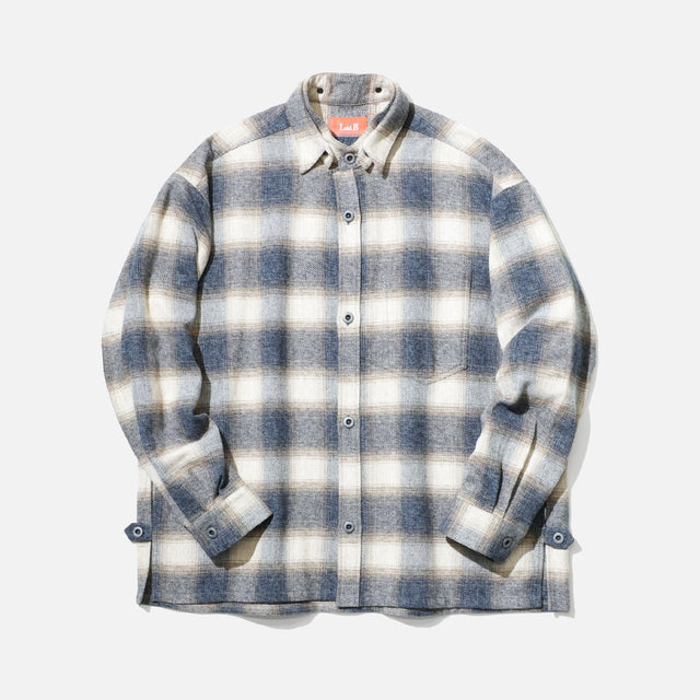 MAGICHOUR SHIRT （BLUE / BROWN）
