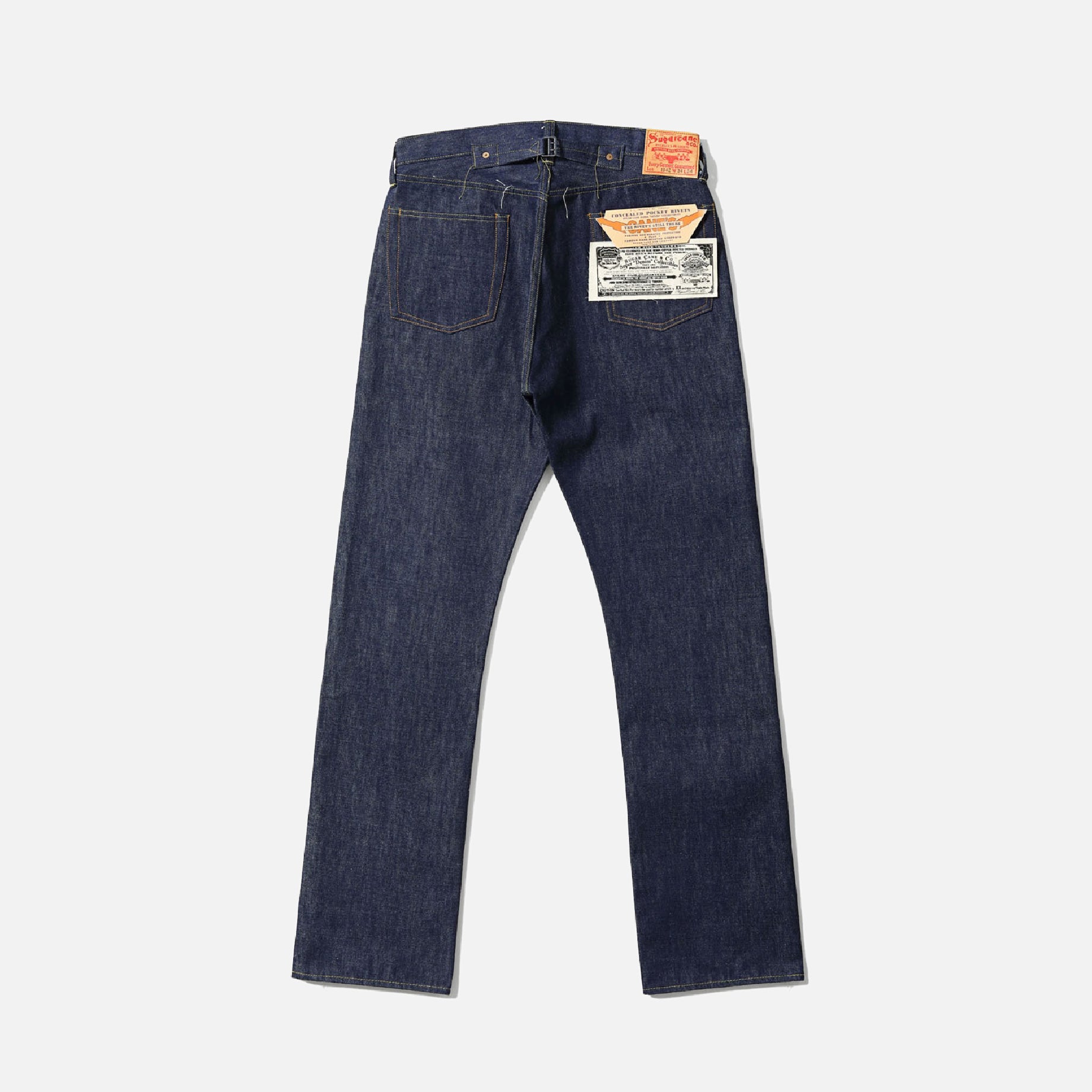 SUPER “DENIM” COLLECTIBLES #05 14.25OZ. BLUE DENIM WAIST OVERALLS “1942” MODEL　（421NVYA ONE WASH）