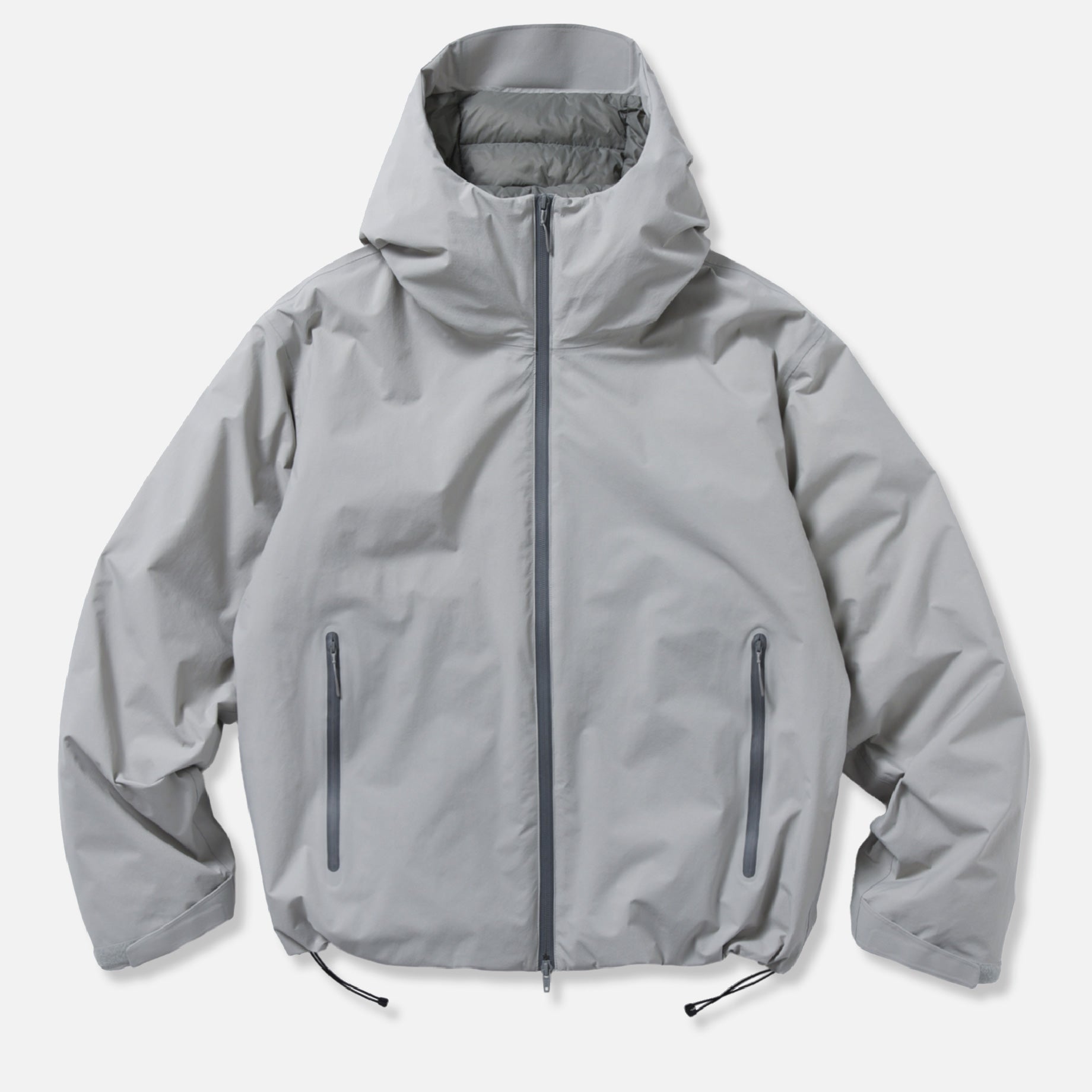 3LYR DOWN HOODIE （LT.GRAY）