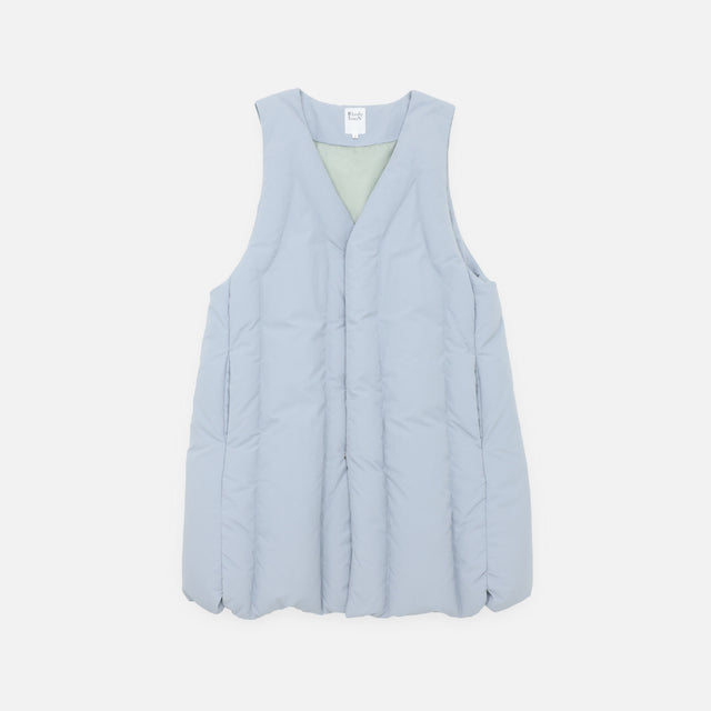 LONG DOWN VEST（LT.GREY）