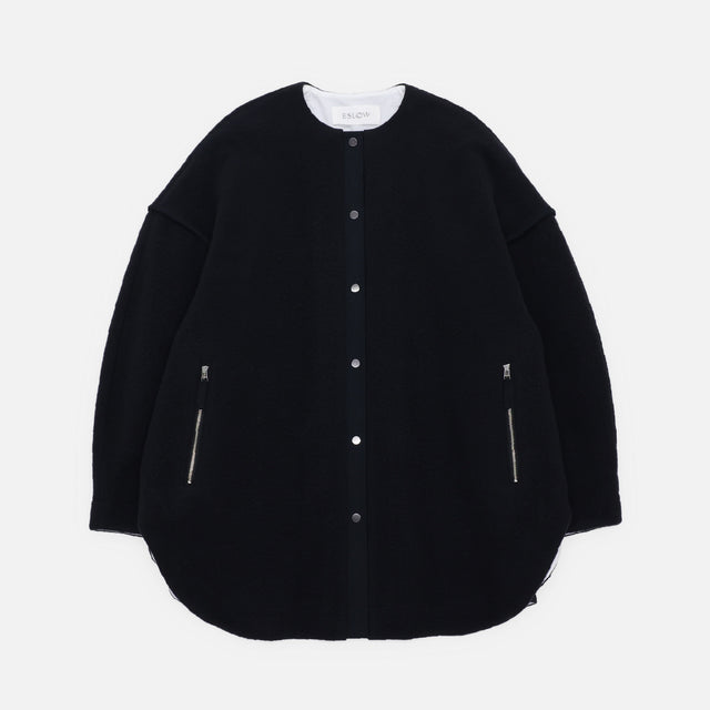 BRUSHED SWEAT JACKET（BLACK）