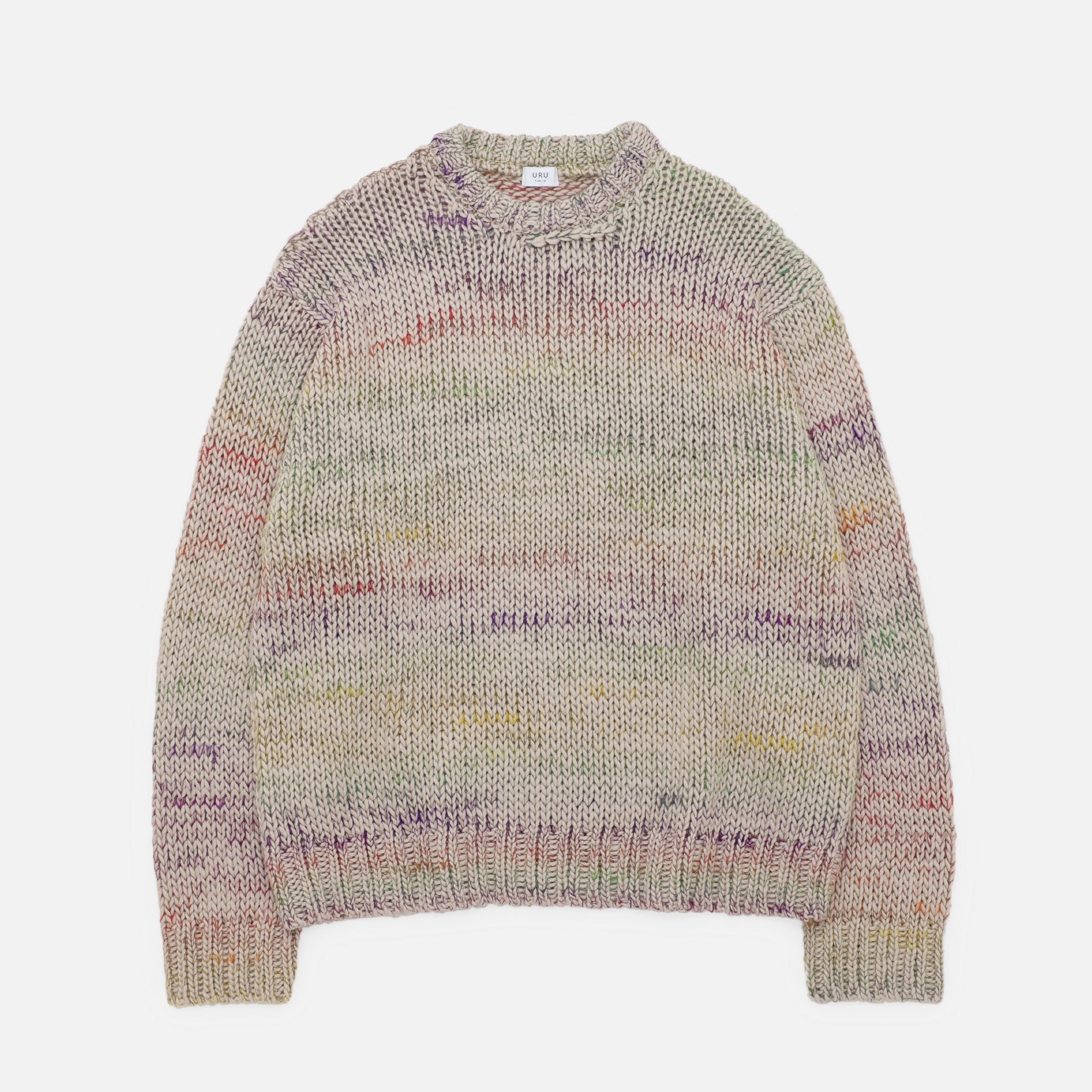 CREW NECK KNIT（L.BEIGE）
