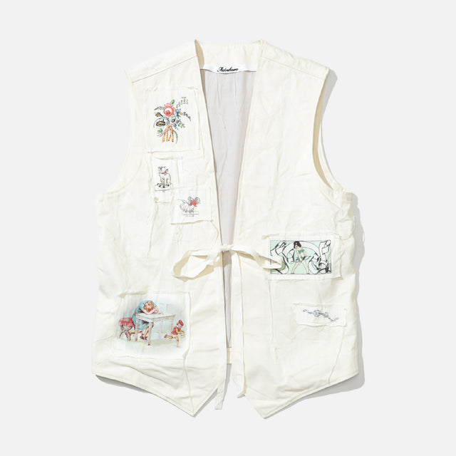 DENIM VEST （IVORY）