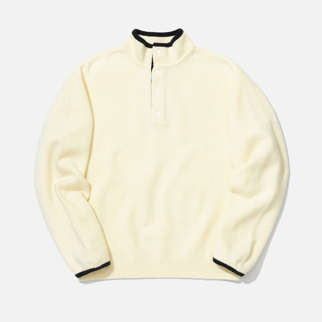 5G WOOL PULLOVER KNIT （OFF WHITE）