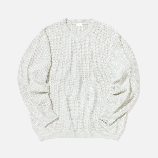 CREW NECK KNIT （L.BEIGE）