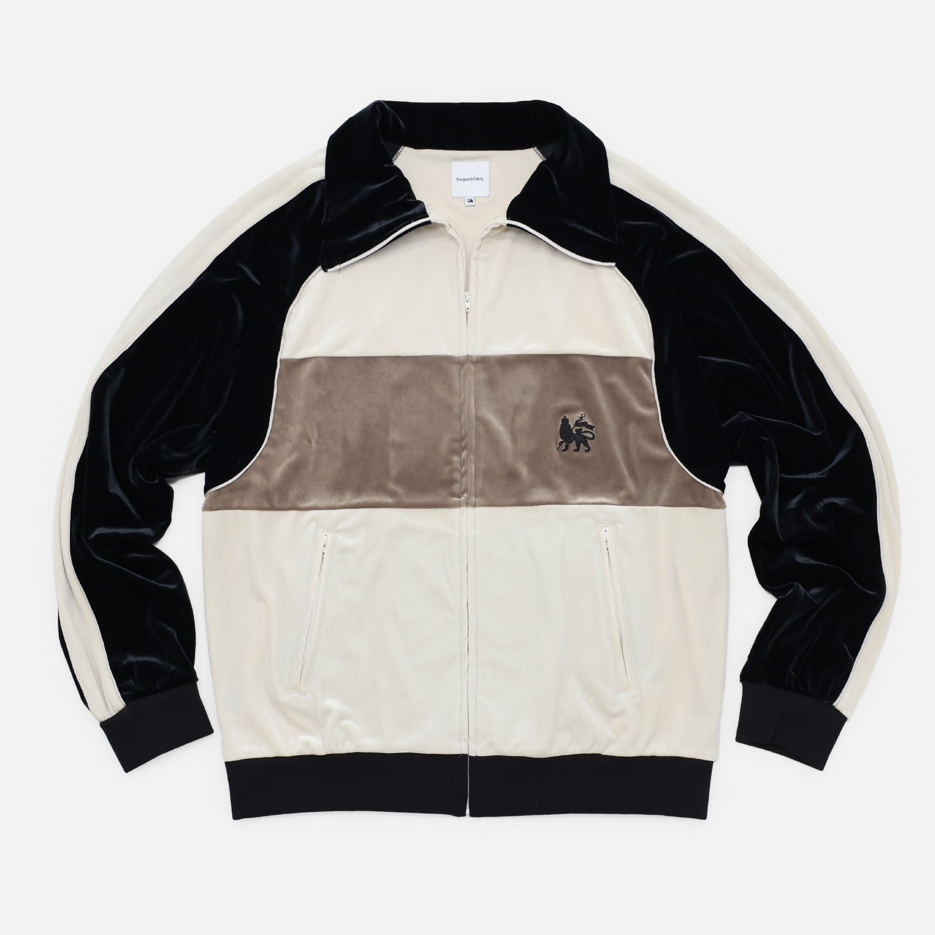 VELOUR TRACK JACKET（BLACK）