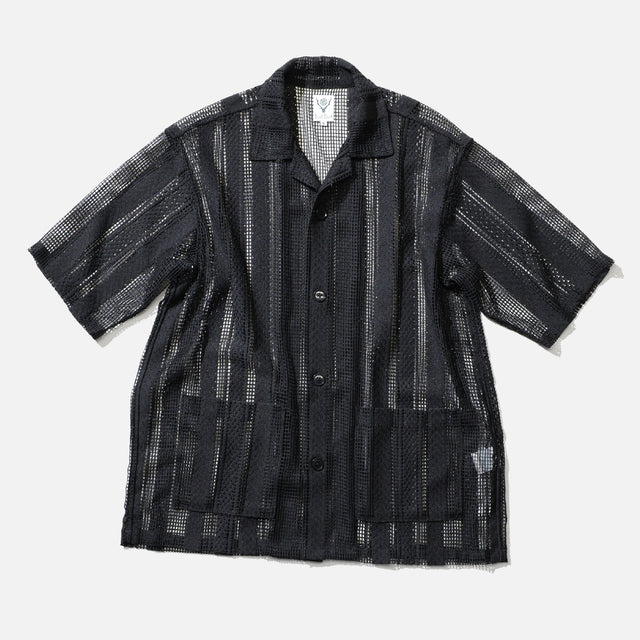CABANA SHIRT - POLY LACE（BLACK）