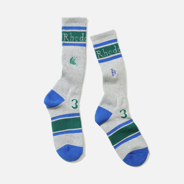LINE & NUMBERING SOCKS （GREY）
