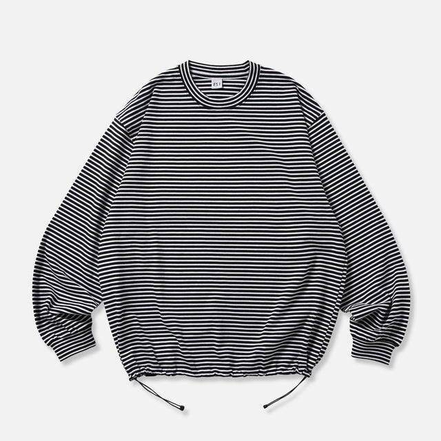 BORDER LS T-SHIRTS （BLACK）