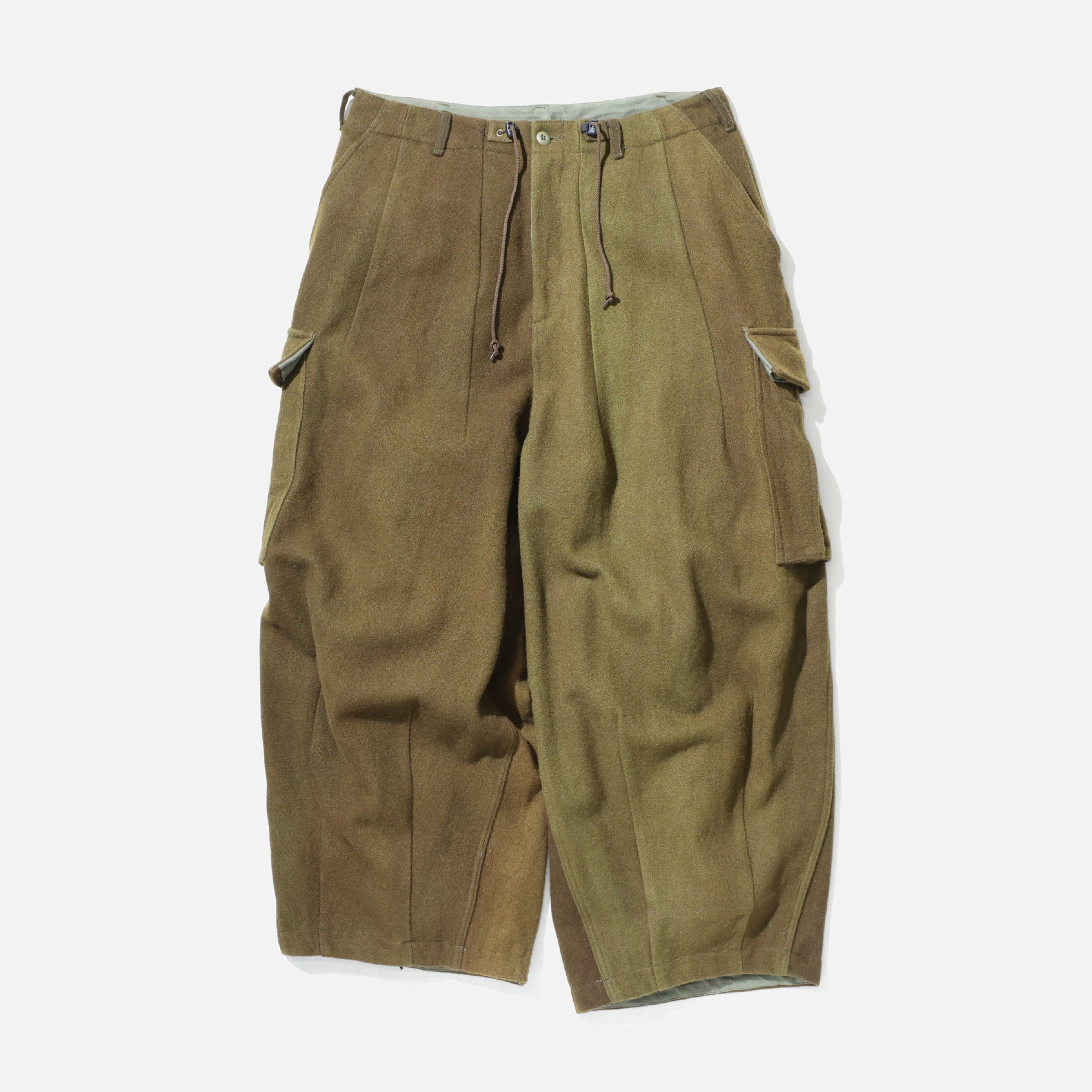 H.D BDU Pant - Wool Uneven Dye（OLIVE）