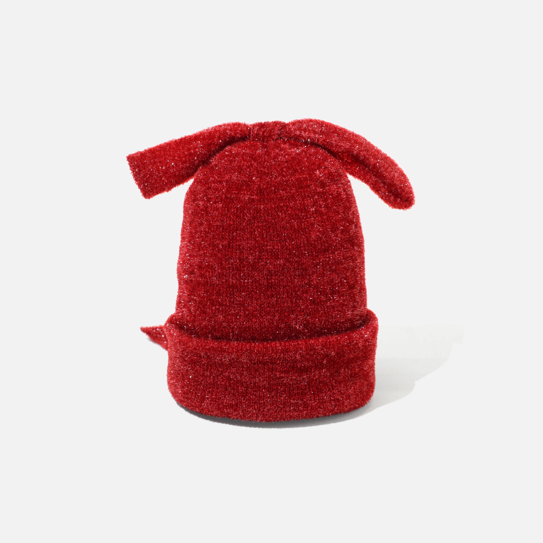 WATCH CAP WITH BOW （RED）