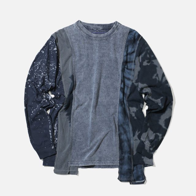 5 CUTS L/S TEE - B&W MISHMASH（ASSORTED）