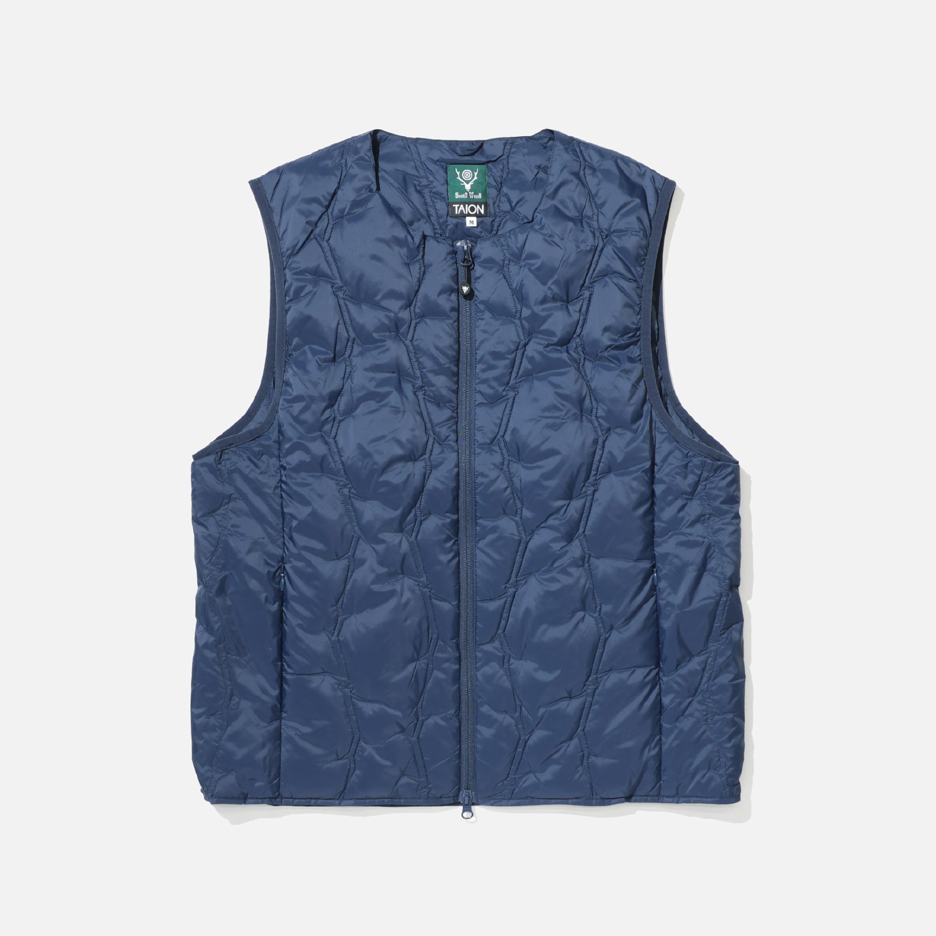 SOUTH2 WEST8 × TAION - INNER DOWN VEST（NAVY）