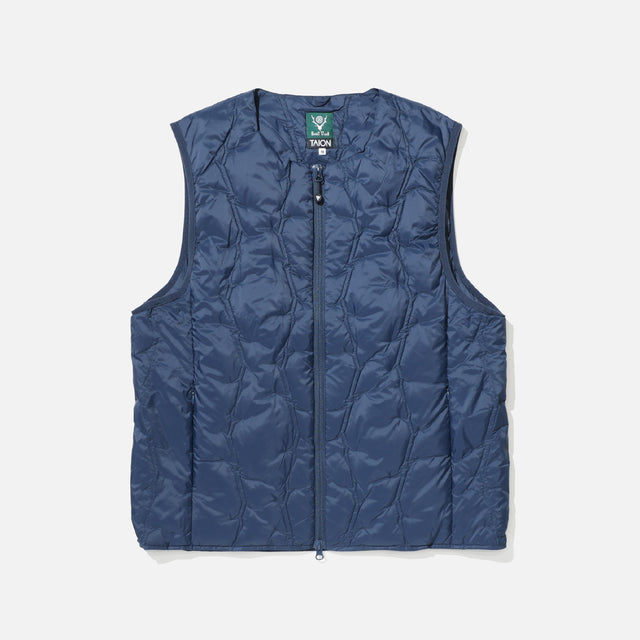 SOUTH2 WEST8 × TAION - INNER DOWN VEST（NAVY）