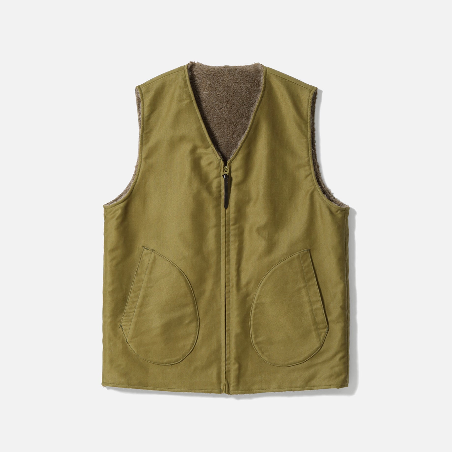 VEST, DECK (REVERSIBLE) DEMOTEX-ED （KHAKI）