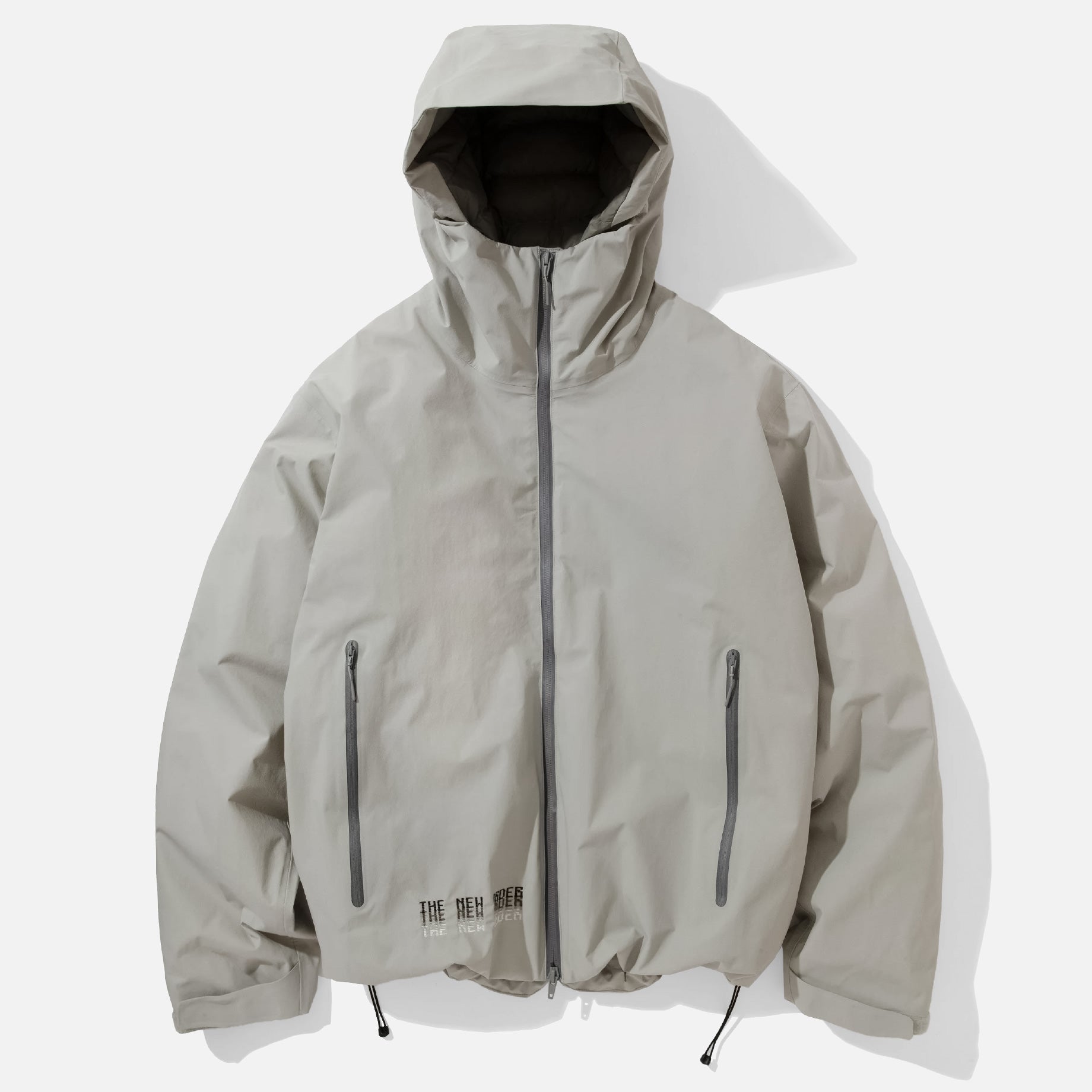 3LYR DOWN HOODIE （LT.GRAY）