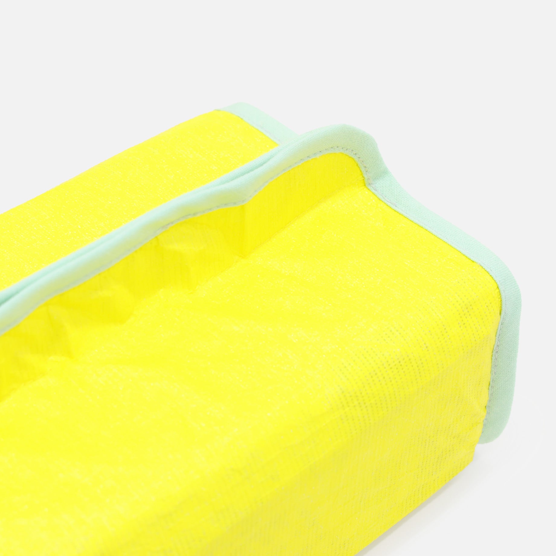 TISSUE BOX COVER（YELLOW × MINT）