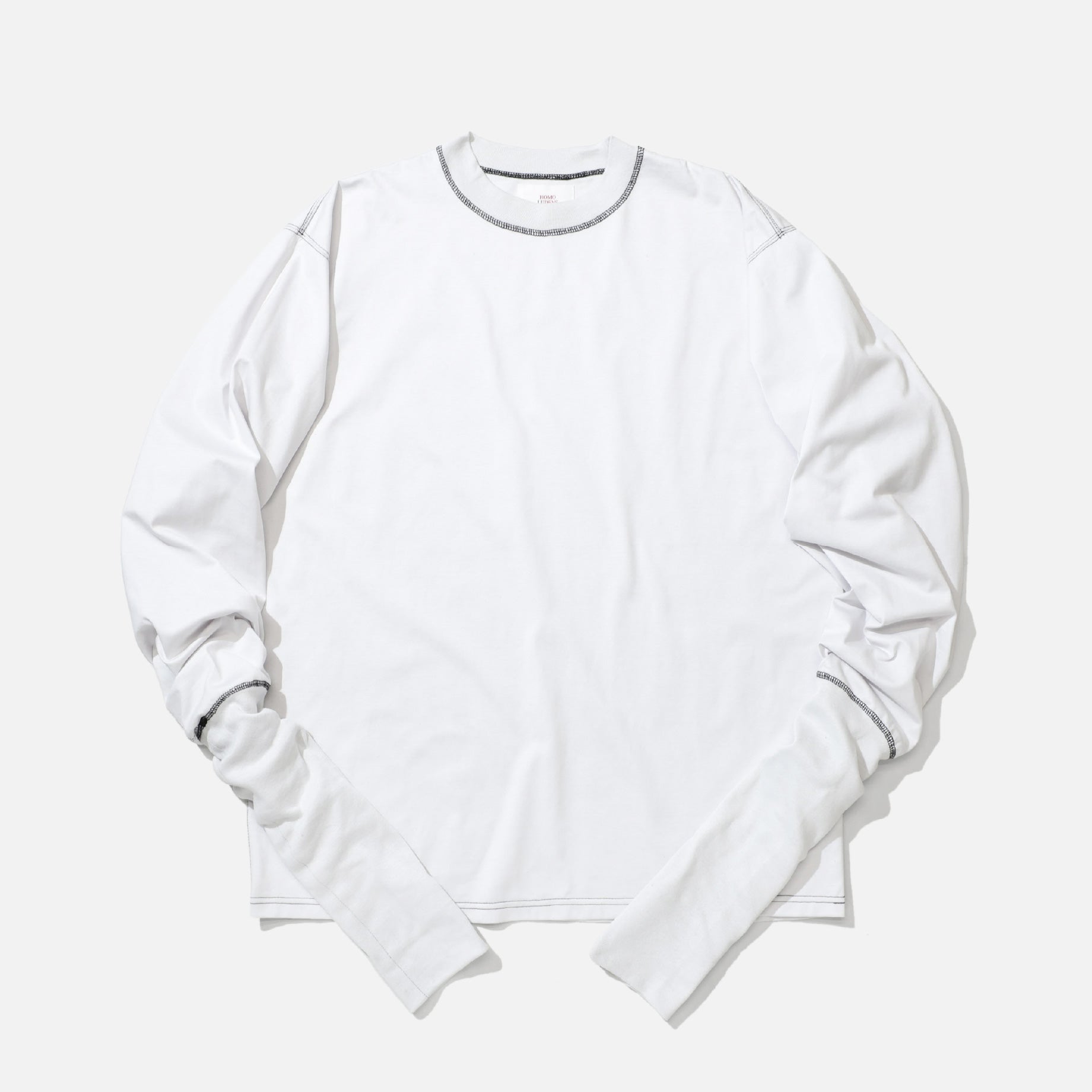 SUPER LONG RIB TEE （WHITE）