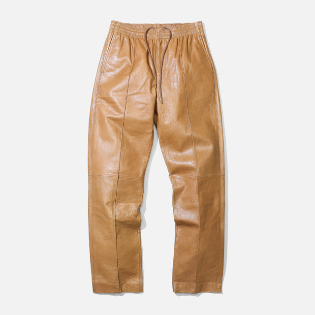 LEATHER PANTS（BROWN）