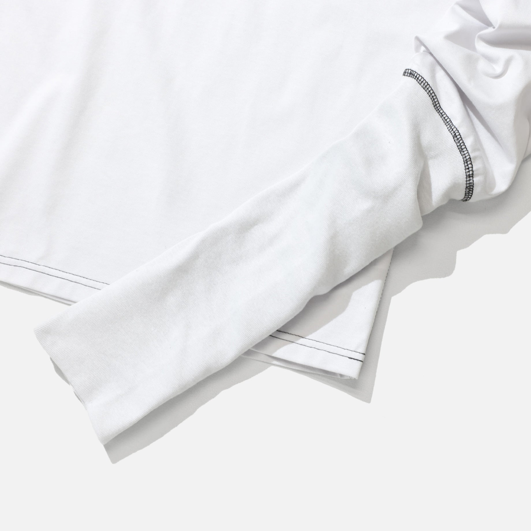 SUPER LONG RIB TEE （WHITE）