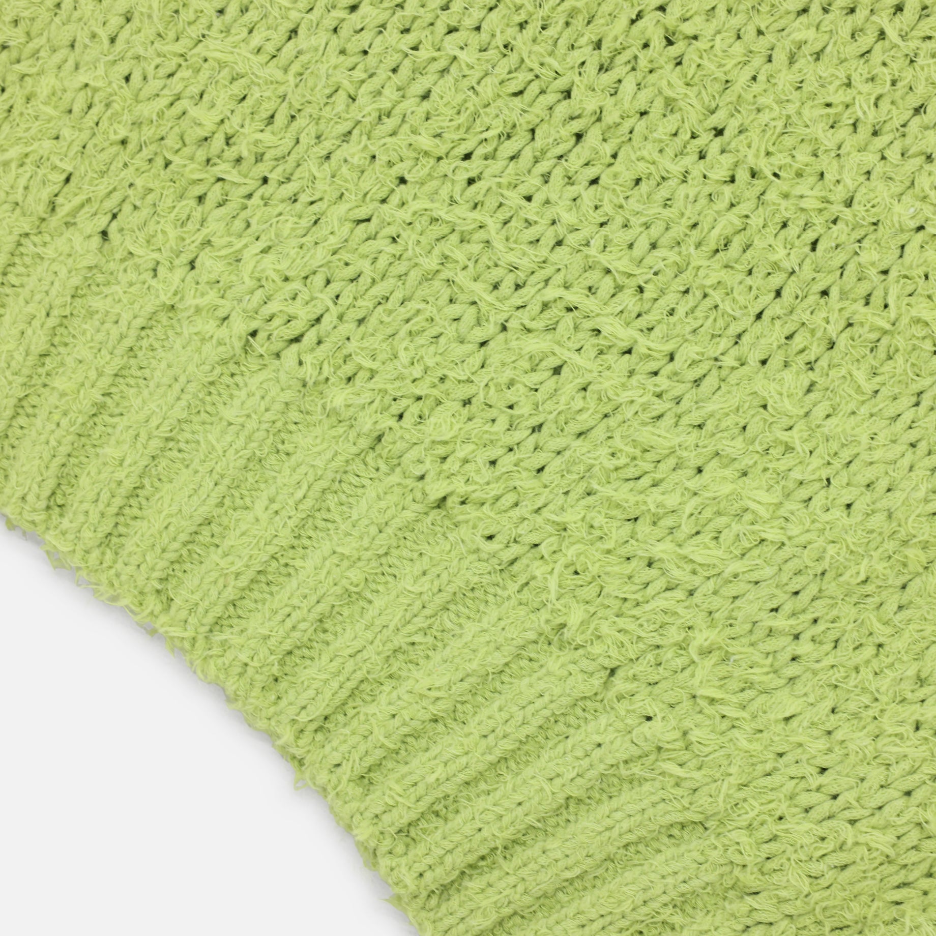 FUR COTTON CREWNECK PULLOVER（GREEN）