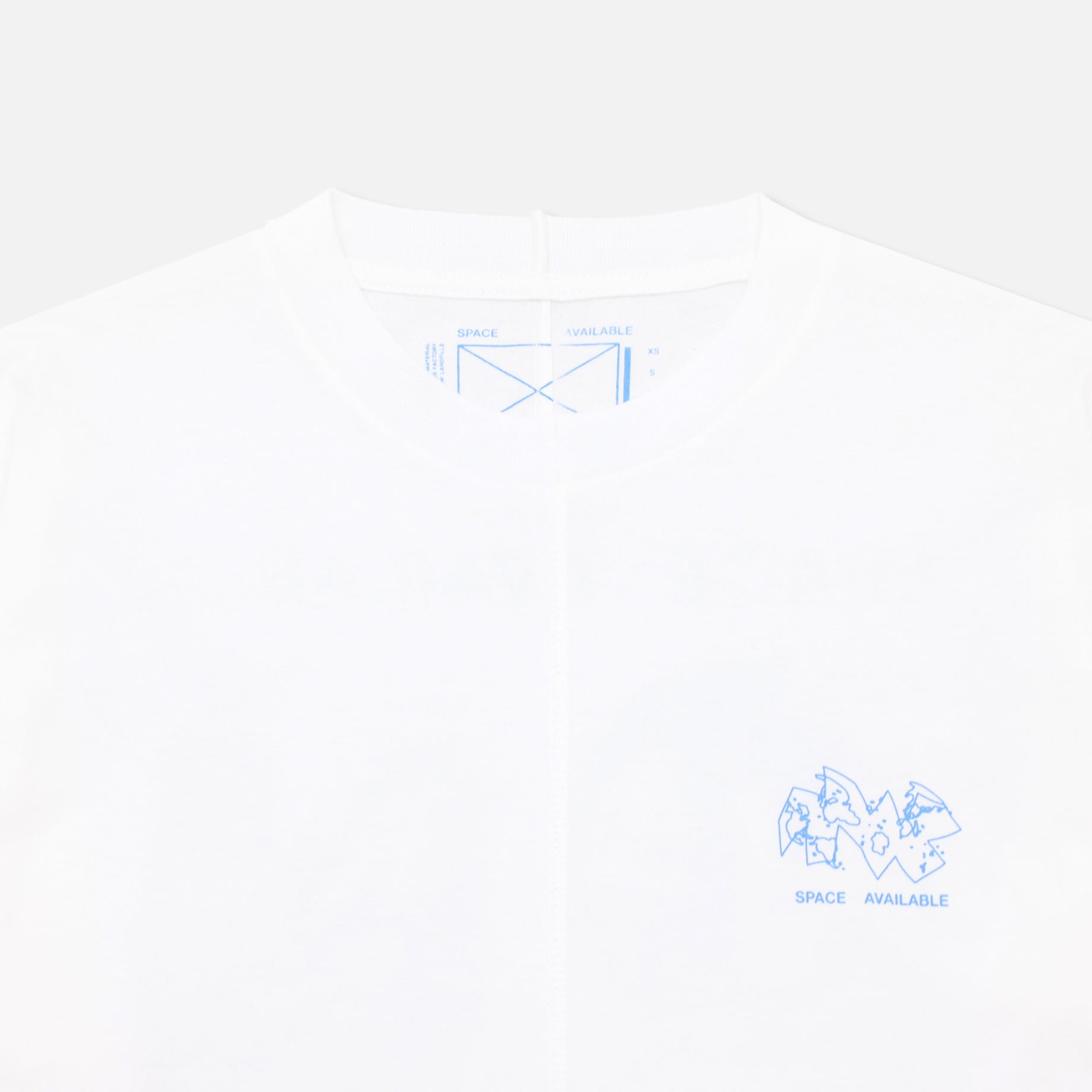 OCEAN MAPPING LONG SLEEVE TEE（WHITE）