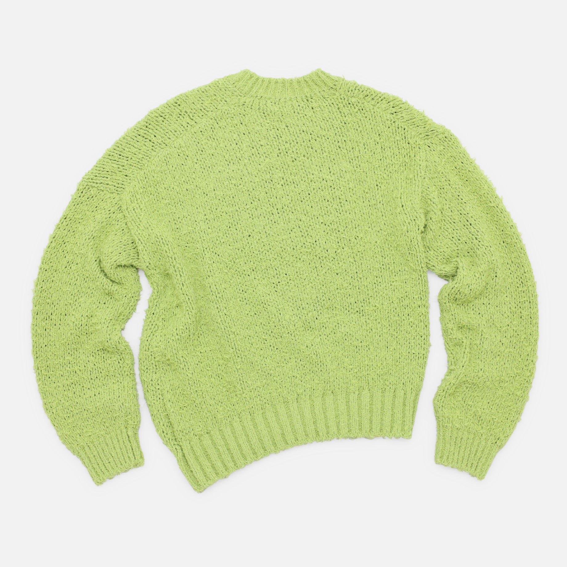 FUR COTTON CREWNECK PULLOVER（GREEN）