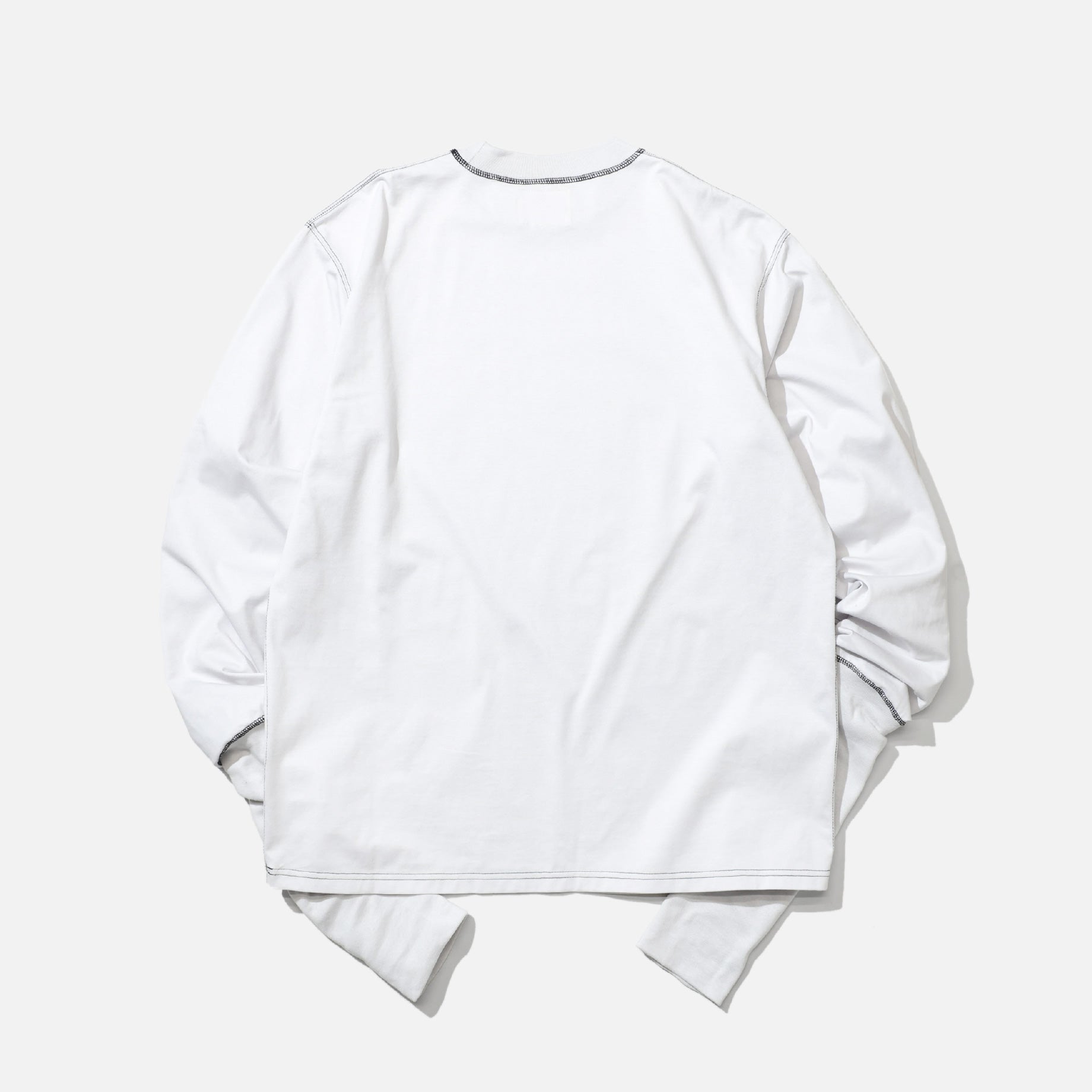 SUPER LONG RIB TEE （WHITE）
