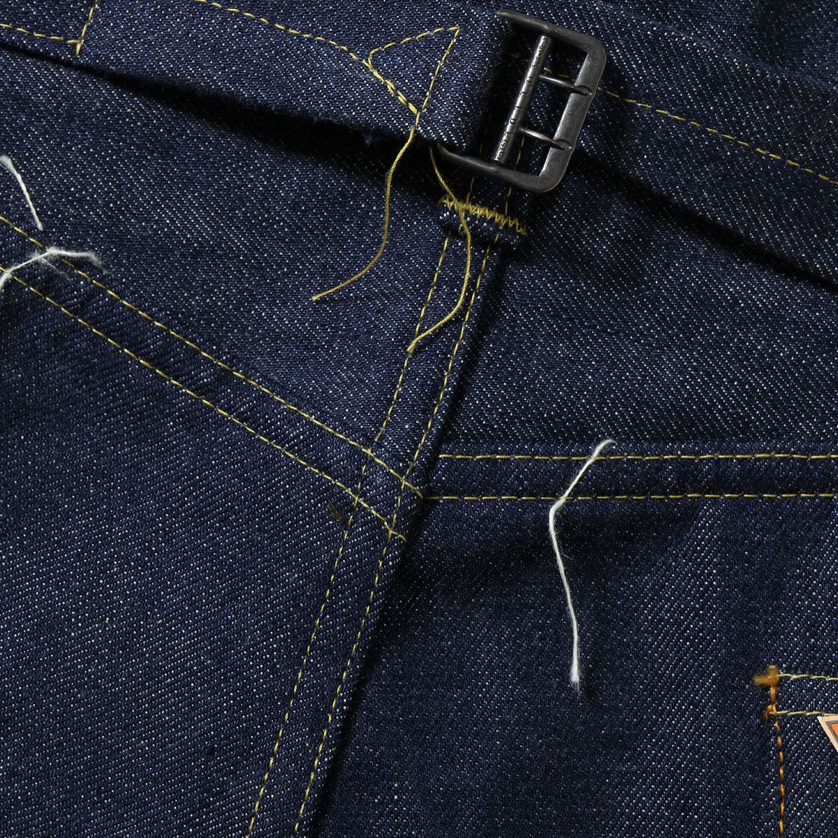 SUPER “DENIM” COLLECTIBLES #05 14.25OZ. BLUE DENIM WAIST OVERALLS “1942” MODEL　（420NVY NON WASH）