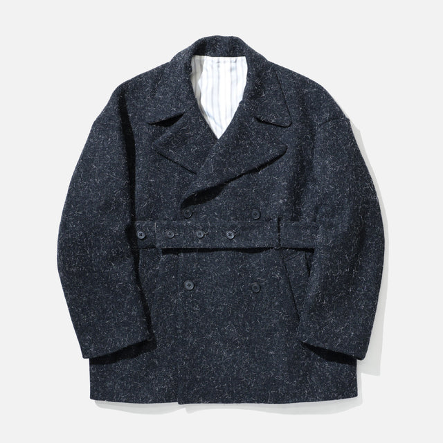HUGE PEA COAT （BLACK）
