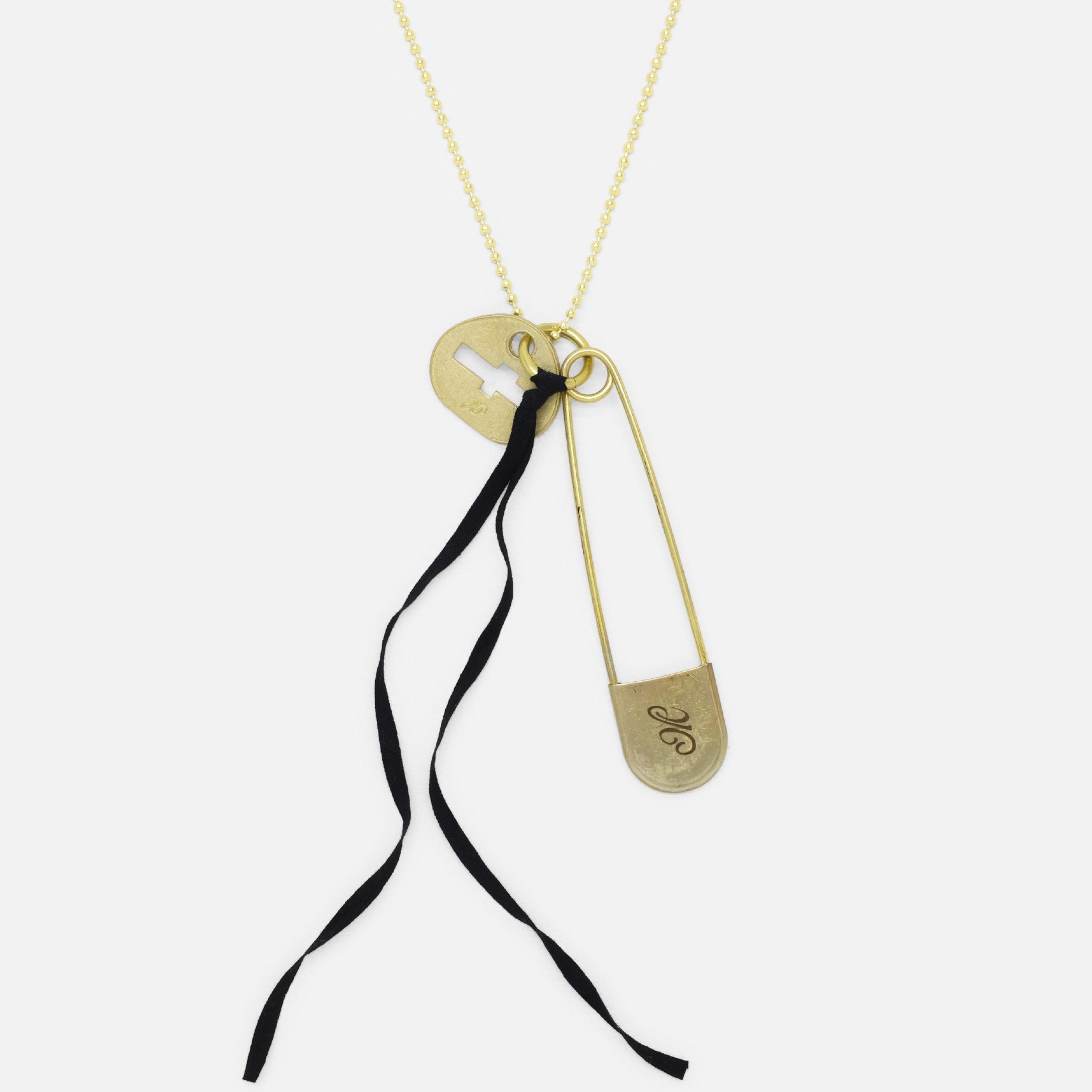 LAUNDRY PIN NECKLACE（GOLD）