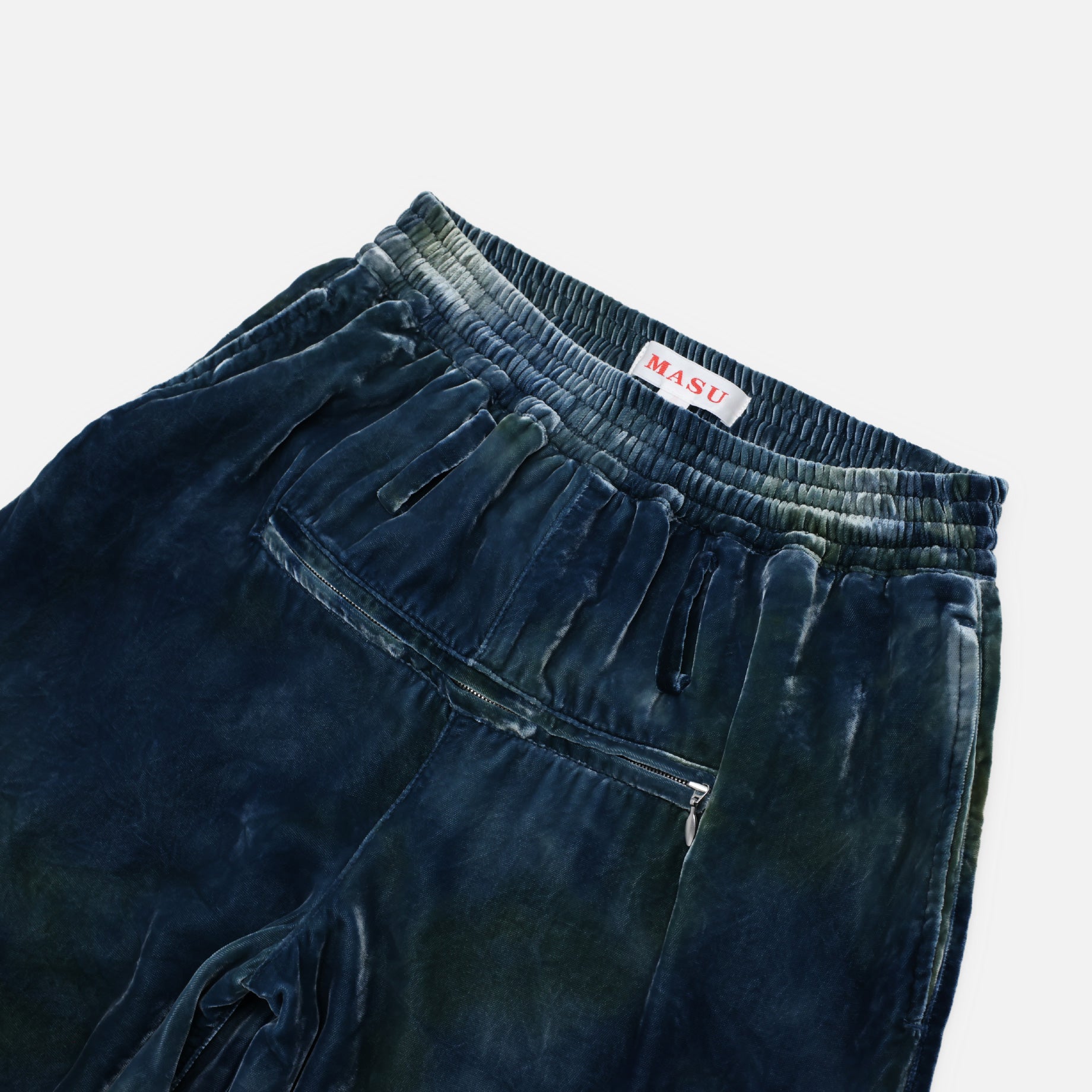 VELVET ZIPPER EASY PANTS（EMERALD）