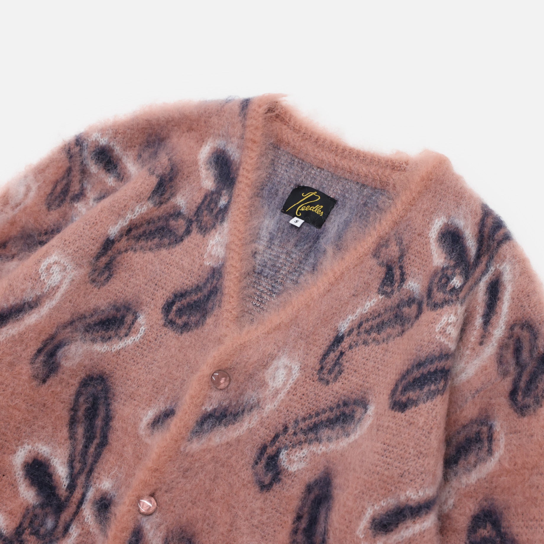 MOHAIR CARDIGAN - PAISLEY（PINK）