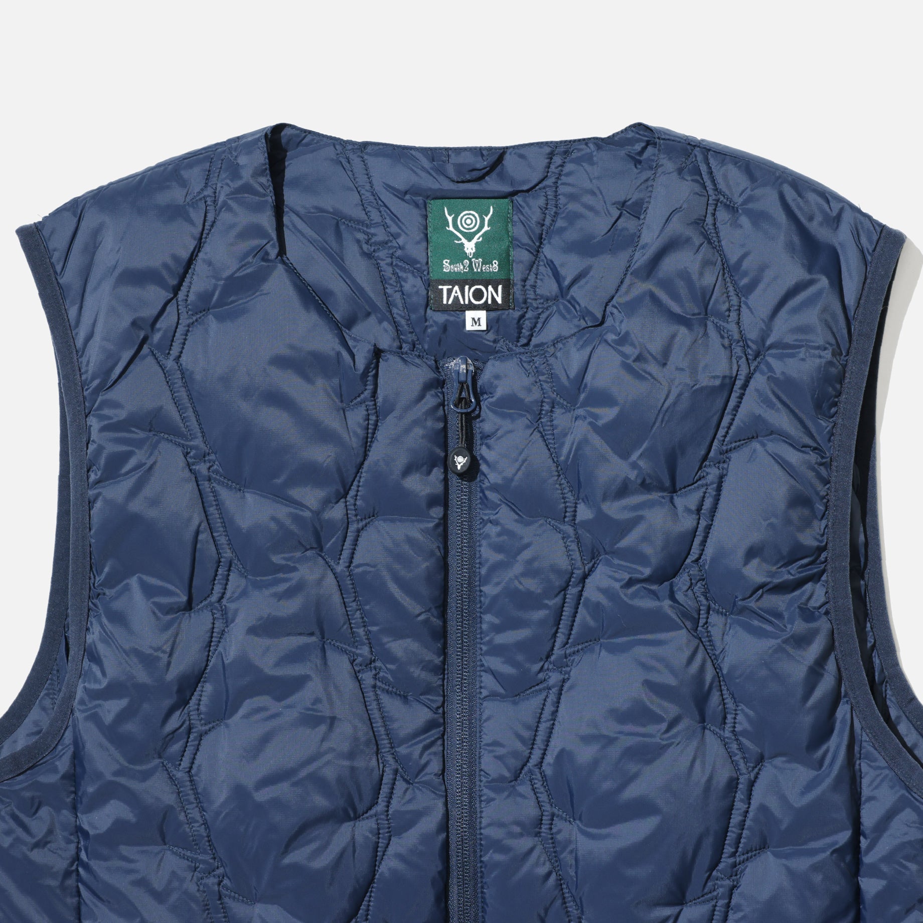 SOUTH2 WEST8 × TAION - INNER DOWN VEST（NAVY）