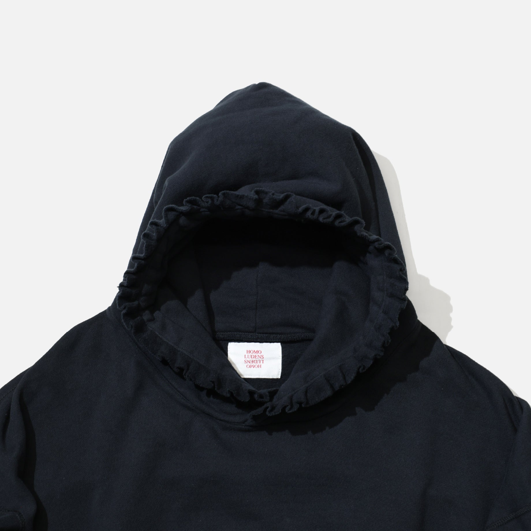 PLEATS HOODIE （BLACK）