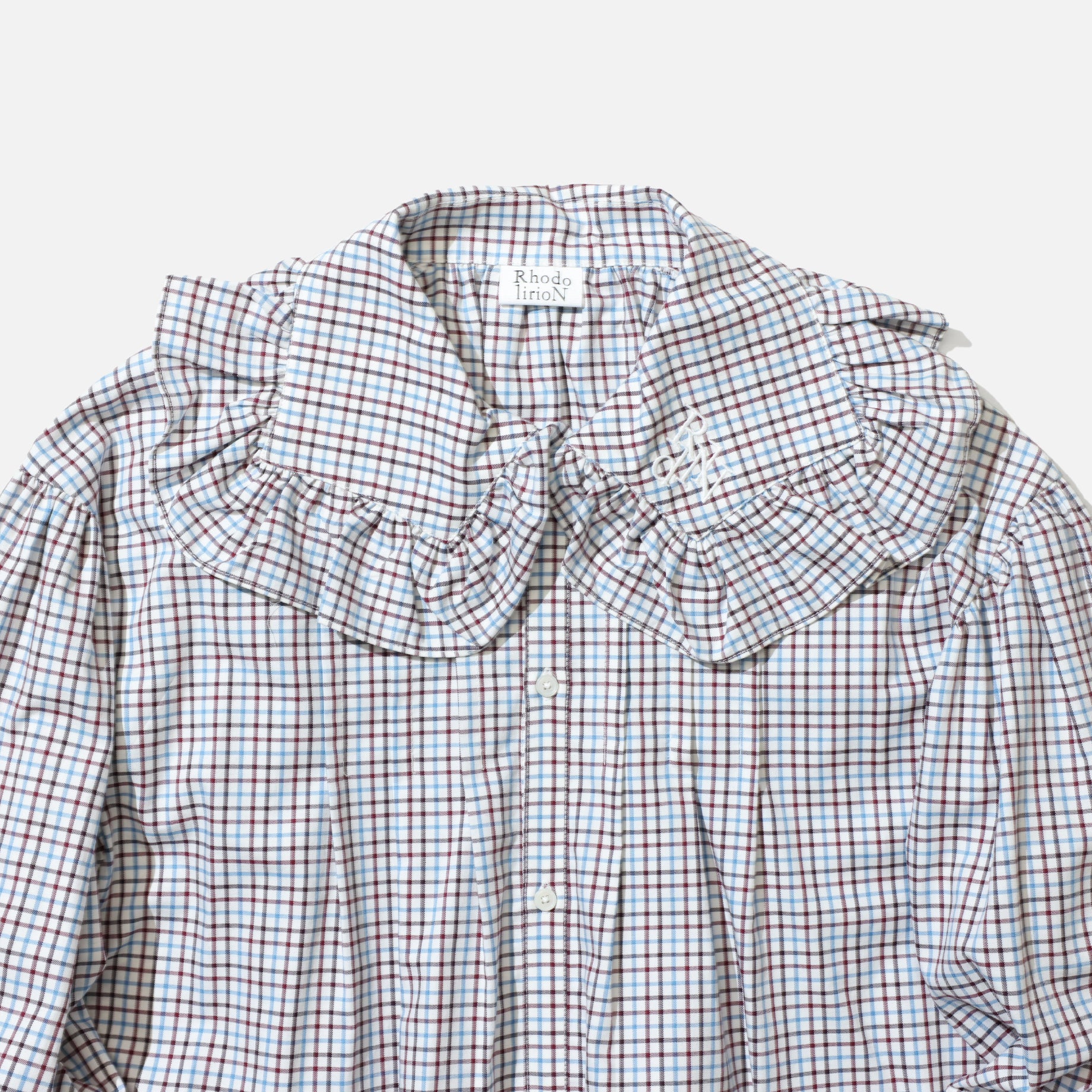 MONOGRAM STITCH SPENCER SHIRT - TATTERSALL （PLAID）