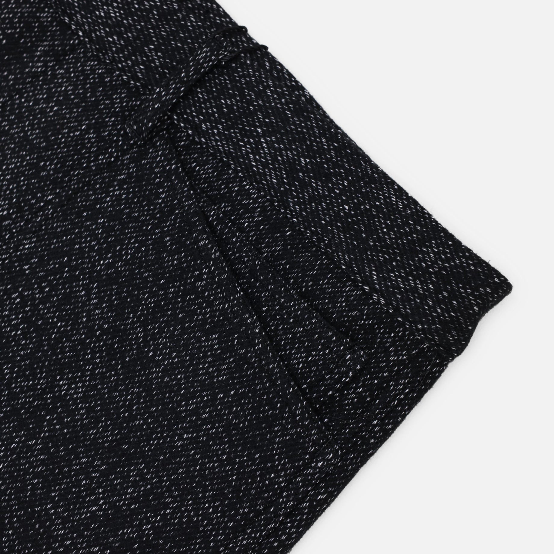 WOOL SILK - WORK PANTS（BLACK）