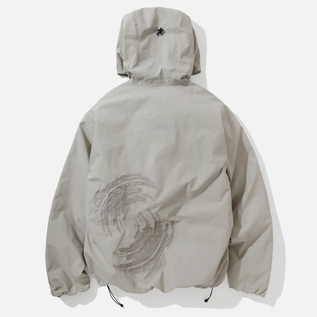 3LYR DOWN HOODIE （LT.GRAY）