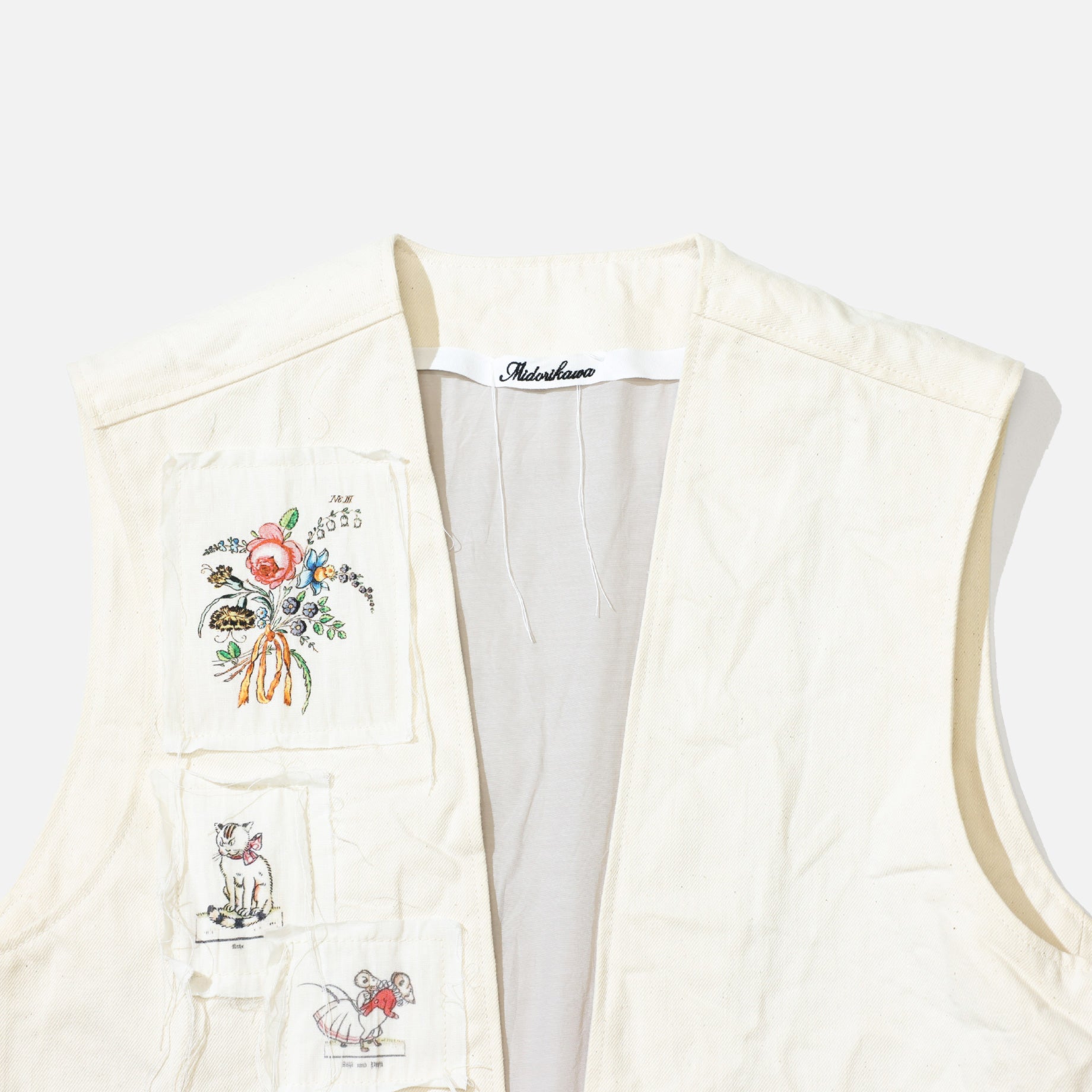 DENIM VEST （IVORY）