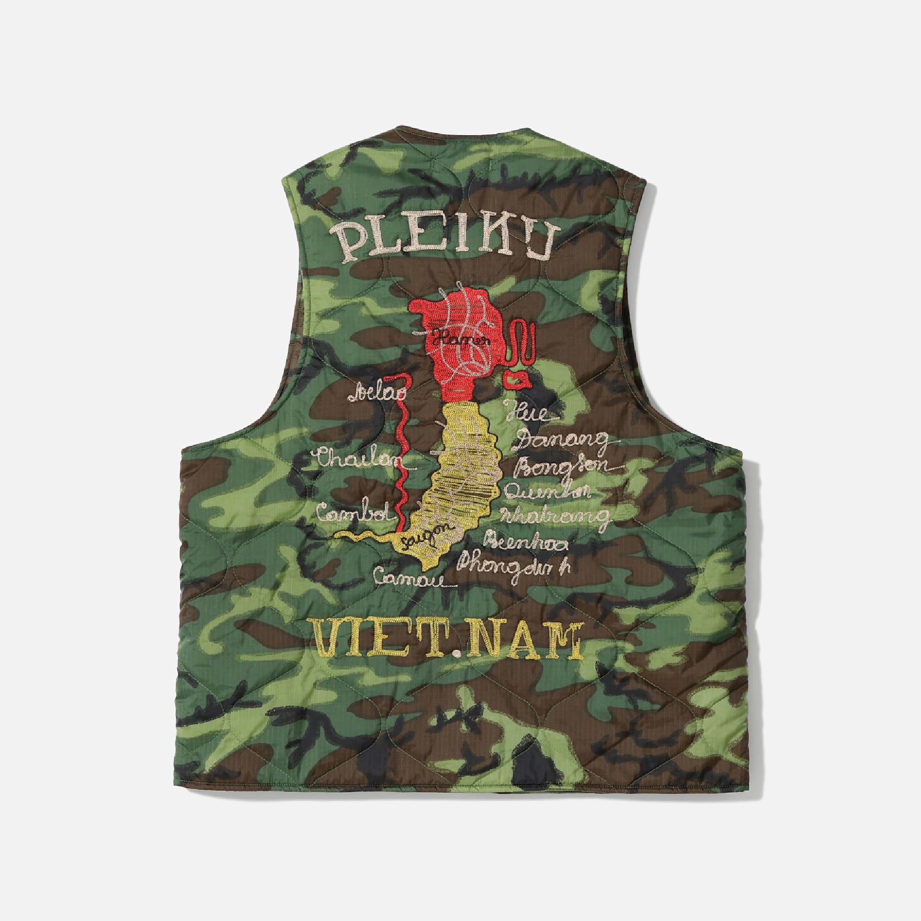 LATE 1960S STYLE VIETNAM LINER VEST “PLEIKU”　（CAMOUFLAGE）
