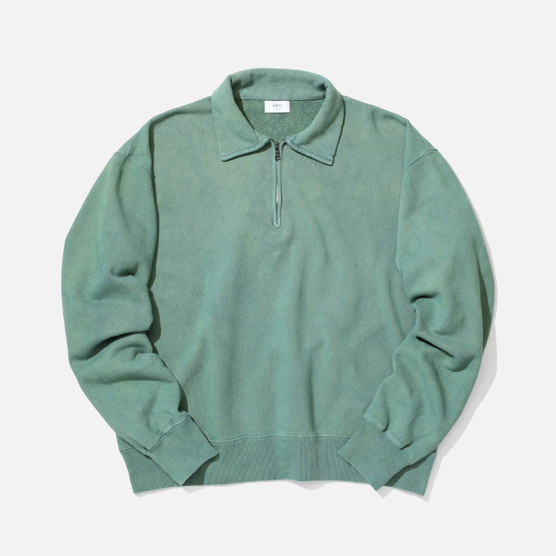 HALF ZIP SWEAT （T.GREEN）