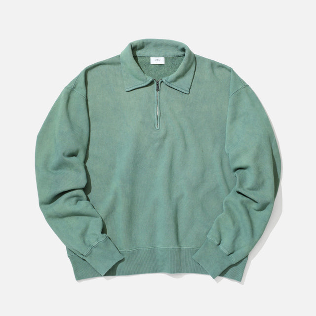 HALF ZIP SWEAT （T.GREEN）