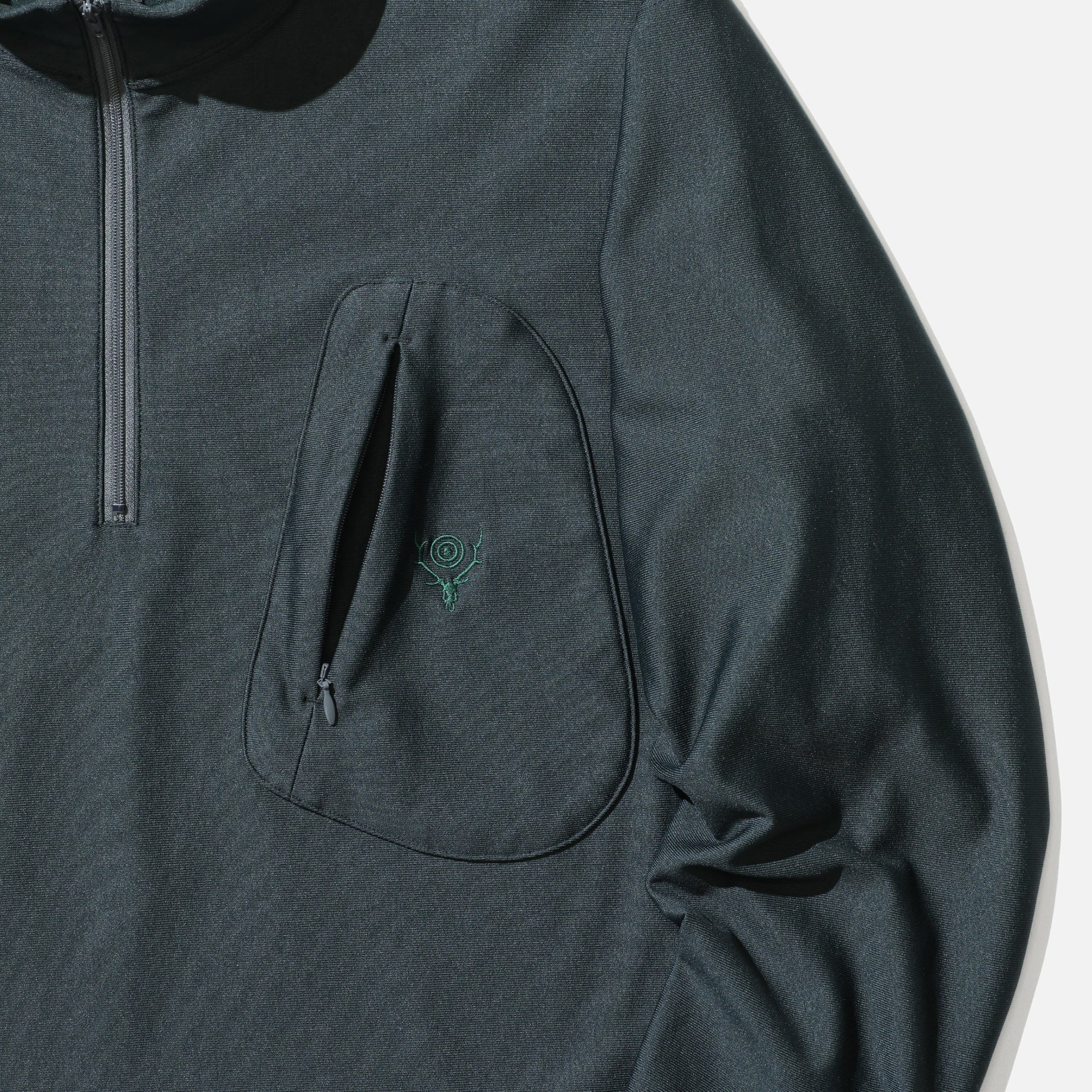 ZIPPED P. O. SCOUTING SHIRT - TRICOT JERSEY（GREEN）
